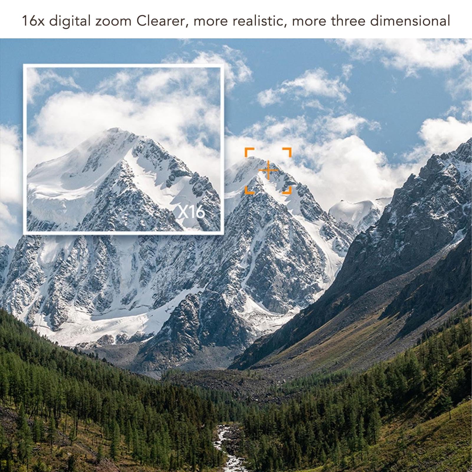 Cámara digital, cámara para vlogging blanca de 50 MP 4K con zoom de 16x y pantalla HD de 2.7 pulgadas, cámara compacta portátil de apuntar y disparar con enfoque automático para viajes y registro de crecimiento
